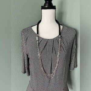 New Chicos Costume Jewelry Silver Black Necklace